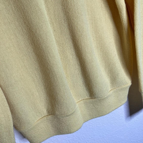 Vintage The Fox Collection Grandpa Yellow Button Up Sweater - Picture 6 of 9
